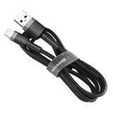 USB kabelis USB - iPhone Lightning 2.4A QC 3.0 1m juodas (black) Baseus CALKLF-BG1